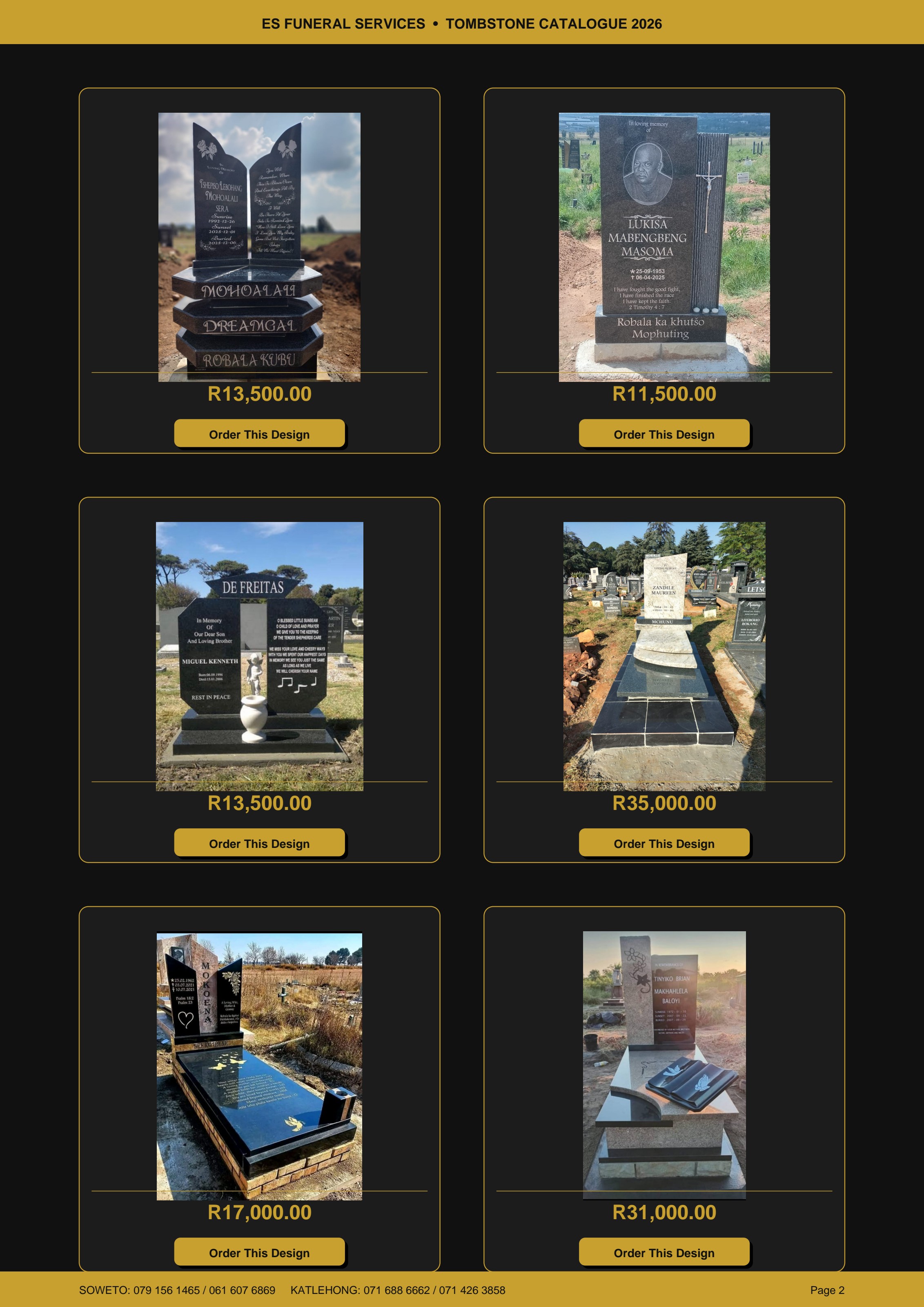 Catalogue preview page
